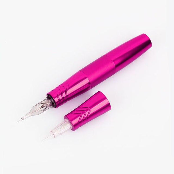 Planet Gates Rose Red Rotary Tattoo Pen Permanent Makeup Pen Tattoo Machine Eyebrow Tattoo Body Art Machine Permanent machine for SMP and  hair Scalp