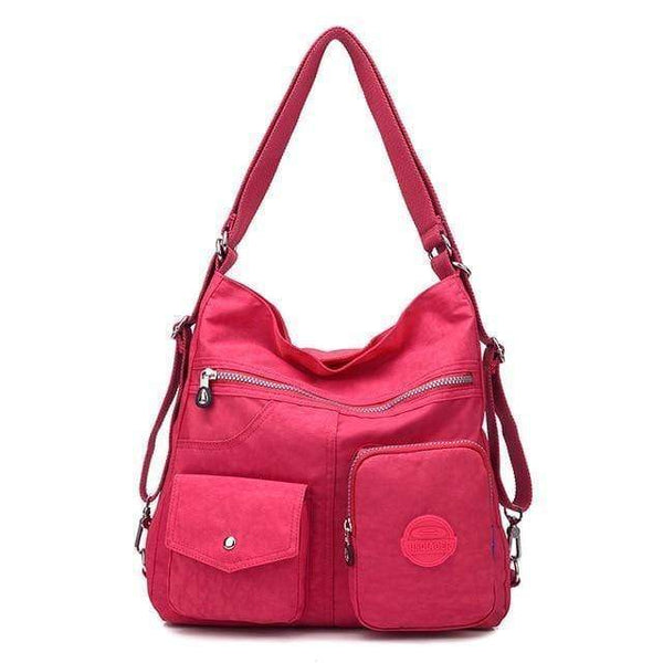 Planet Gates rose red Women Nylon Backpack Natural School Bags For Teenager Casual Female Shoulder Bags Mochila Travel Bookbag Knapsack