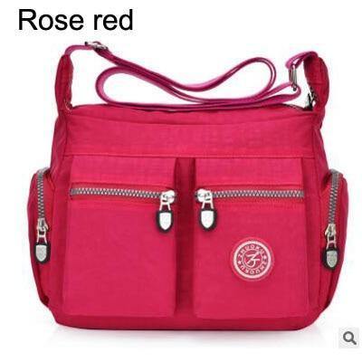 Planet Gates Rose red Women Top-handle Shoulder Bag Designer Handbag Famous Brand Nylon Female Casual Shopping Tote Hobos Crossbody Bag Messenger Bags