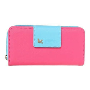 Planet Gates rose red Women Wallets Brand PU Leather Long Leather Women Clutch Bag Hasp Zipper Wallet Card Holders Clutch Money Bag Carteira