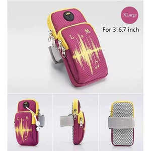 Planet Gates Rose Red- XLarge IPhone X 8 7 Plus Case Arm Cell Phone Holder For Phone On Hand Tiske Sports Phone Pouch Universal for 3.5-6.7 Inches