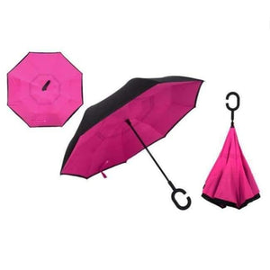 Planet Gates Rose Reverse Umbrellas Folding Double Layer Inverted C Hand Holder Stand Rain Windproof Rolling Over Umbrella For Women