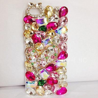 Planet Gates Rose Stone / For iPhone 5 5S SE Crystal Diamonds Rhinestone 3D Stones Phone Case Cover for iphone 7/7Plus/6/6S for Samsung Galaxy S5 6 7 EDGE