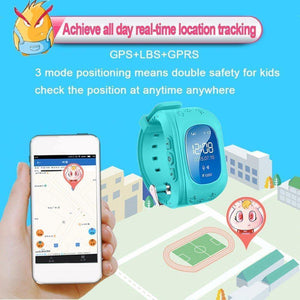 Planet Gates Rose Watch Sports Kids Smartwatches Bluetooth GPS Digital Smart Wrist Watch For Girls Boys SOS Dial Call Alarm