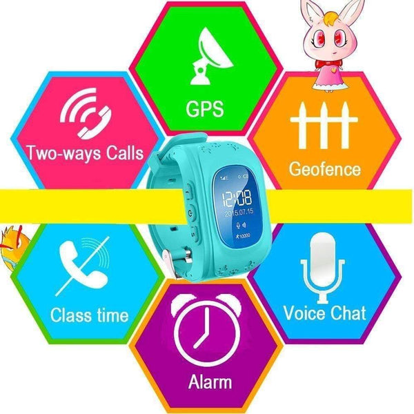 Planet Gates Rose Watch Sports Kids Smartwatches Bluetooth GPS Digital Smart Wrist Watch For Girls Boys SOS Dial Call Alarm