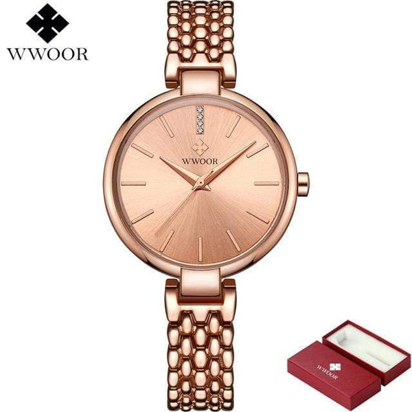 Planet Gates Rose Watches Women Quartz Watch Ladies Brand Fashion Waterproof Bracelet Wrist Watch Female Clock Relogio Feminino