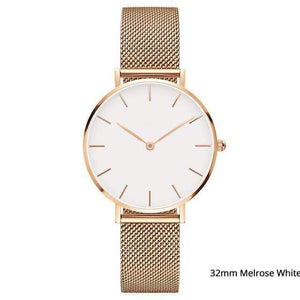Planet Gates Rose white Fashion Wristwatches Women Milan Stainless Steel Band Lady Quartz Watches Clock Relogio Feminino