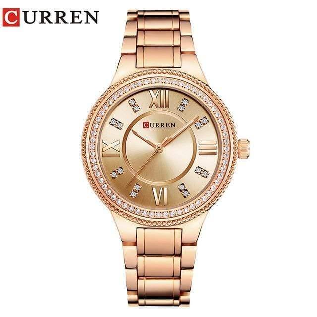 Planet Gates silver Women's Casual Watches Waterproof Wristwatch Women Fashion Dress Rhinestone Stainless Steel Ladies Clock