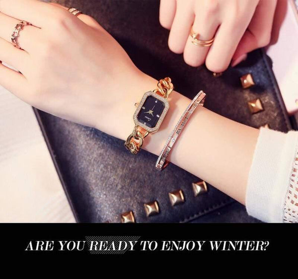 Planet Gates rose Women Watch Luxury Fashion Quartz-watch Women Casual Chain Bracelet Wristwatches Reloj Mujer Montre Femme