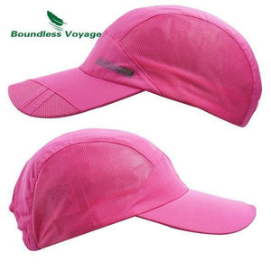 Planet Gates rosered Sports Hat Lightweight Breathable Soft Outdoor Run Cap Waterproof Headgear