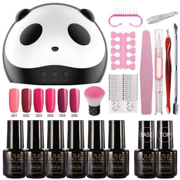 Planet Gates RoseRed UV Gel Nail Art Kits 36w Nail Dryer Lamp Manicure UV Gel Polish Set For Nail Extension Varnish Lacquer Manicure Tools Kit