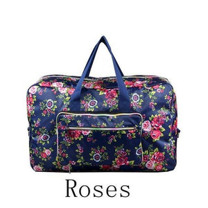 Planet Gates Roses Travel Folding Bag Women Storage Totes Waterproof Casual Suitcase Duffel Bags Fold  Bag Luggage For Airbag shopping