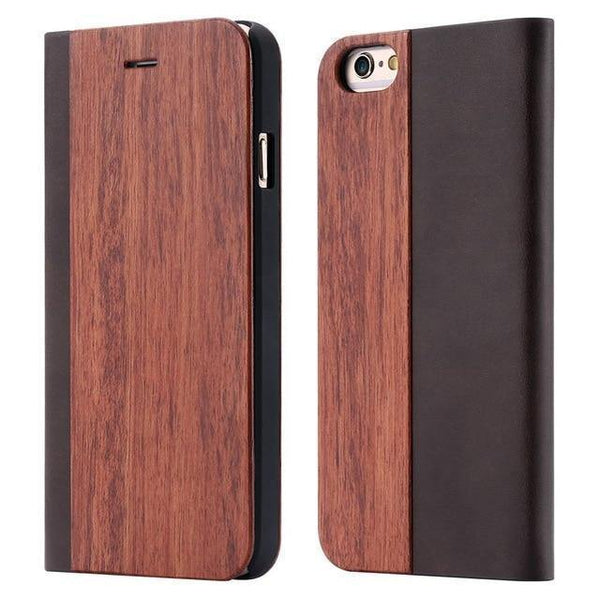Planet Gates Rosewood / For iphone X 10 Wood Case For iPhone 8 7 6S Plus Cases Genuine Bamboo Flip Leather Wallet Stand Coque For iPhone 6 6s XS Max X 10 Case