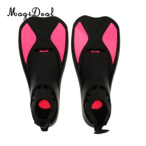 Planet Gates Rosy XL Universal Full Foot Short Fins Scuba Diving Swim Training Flippers Kid Adult Swimming Fins Snorkeling Water Fin 6 Sizes