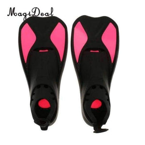Planet Gates Rosy XS Universal Full Foot Short Fins Scuba Diving Swim Training Flippers Kid Adult Swimming Fins Snorkeling Water Fin 6 Sizes