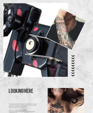 Planet Gates Rotary Tattoo Machine High Quality Japan Motor Tattoo Gun Engine  RCA Connector Aluminium Alloy Frame Material