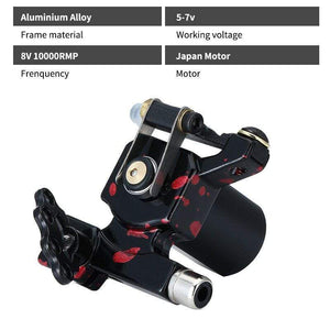 Planet Gates Rotary Tattoo Machine High Quality Japan Motor Tattoo Gun Engine  RCA Connector Aluminium Alloy Frame Material