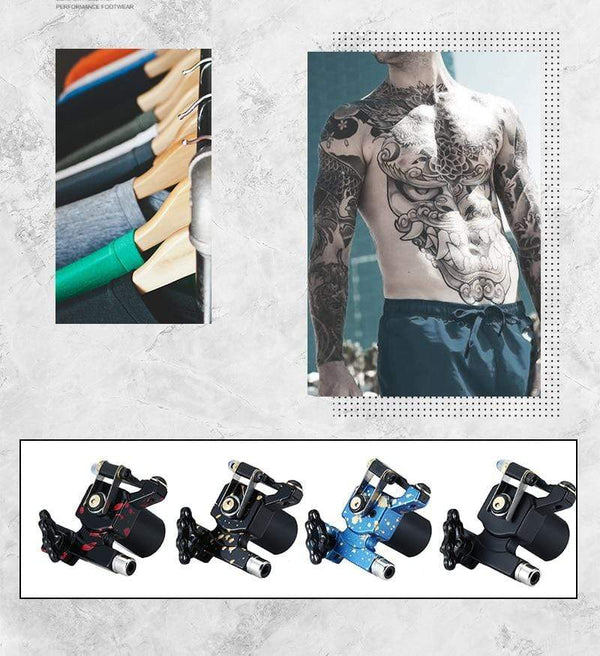 Planet Gates Rotary Tattoo Machine High Quality Japan Motor Tattoo Gun Engine  RCA Connector Aluminium Alloy Frame Material