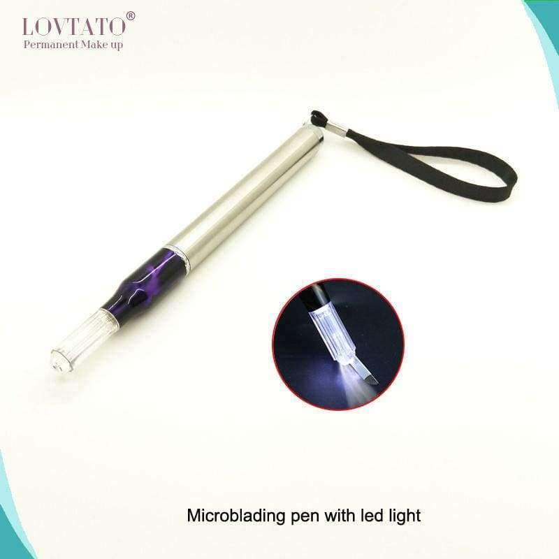 Planet Gates Rotary Tattoo Machine Microblading Pen With Led Light Manual Tattoos Needles Eyebrow Makeup Artist Tools Tatoo