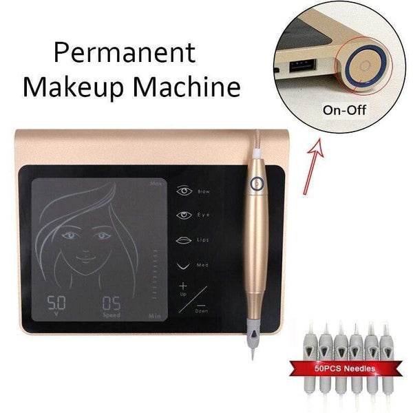 Planet Gates Rotary Tattoo Machine Pen Kit Semi-Permanent Makeup Machine Eyebrow Charme Princess Machine  with Cartridges 1/3/5/7R