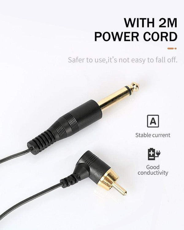 Planet Gates Rotary Tattoo Machine Pen Powerful Durable Motor Silent RCA Jack for Shading and Liner 10000 r/min High Speed Tattoo Supply PMU