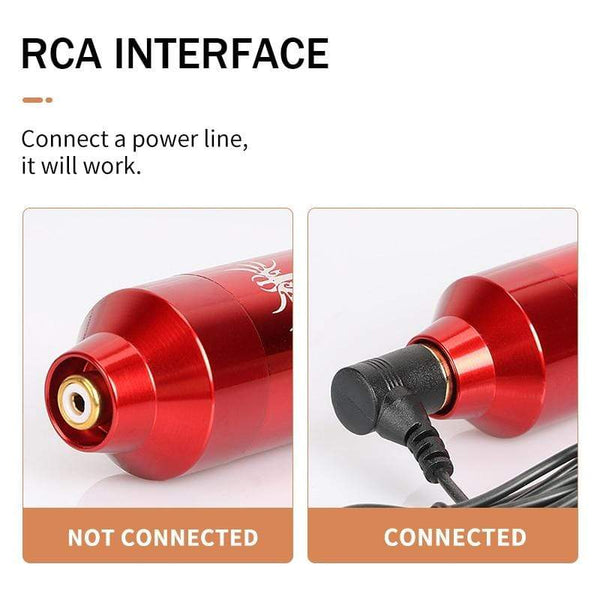 Planet Gates Rotary Tattoo Machine Pen Powerful Durable Motor Silent RCA Jack for Shading and Liner 10000 r/min High Speed Tattoo Supply PMU