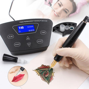 Planet Gates Rotary Tattoo Machine Pen Set Tattoo Kit Permanent Makeup Machine Eyebrow Tattoo Pen Gun Machine PMU Machine Pen
