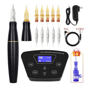 Planet Gates Rotary Tattoo Machine Pen Set Tattoo Kit Permanent Makeup Machine Eyebrow Tattoo Pen Gun Machine PMU Machine Pen
