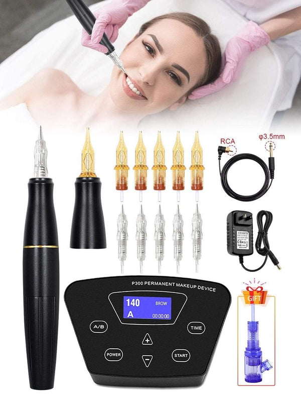 Planet Gates Rotary Tattoo Machine Pen Set Tattoo Kit Permanent Makeup Machine Eyebrow Tattoo Pen Gun Machine PMU Machine Pen