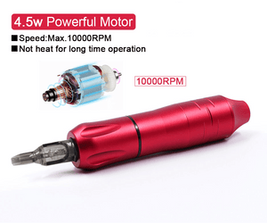 Planet Gates Rotary Tattoo Machine Pen w/Cartridge Needle Tattoo Gun Eyebrow Tattoo Machine Best for Micblading Tattoo Beginner Artist