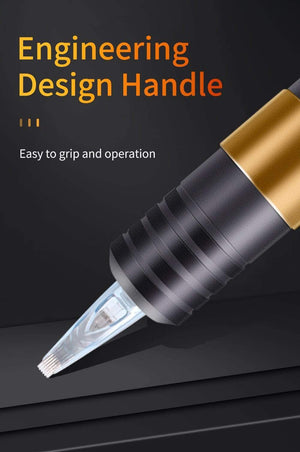 Planet Gates Rotary Tattoo Pen Machine Aluminum Alloy Tattoo Pen RCA Connector Cartridge Tattoo Gun Powerful Motor Machine for Tattoo Artist