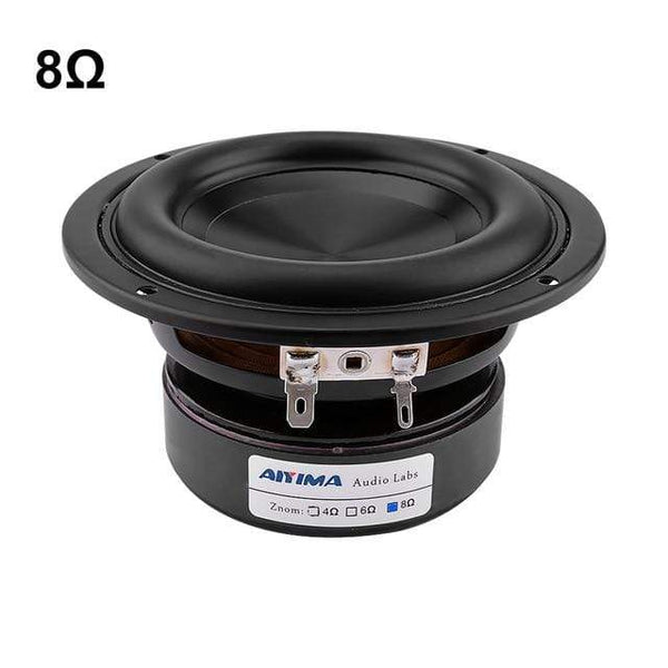 Planet Gates Round 8 Ohm Speaker AIYIMA 1Pc 4 Inch Woofer Audio Speaker Driver 4 8 Ohm 100W Bass Hifi Sound Music Waterproof Subwoofer Speaker DIY Home Theater