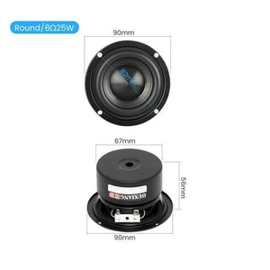 Planet Gates Round 8 Ohm Speaker AIYIMA 2Pcs 3 Inch woofer Speakers Driver 4 8 Ohm 25W Audio Bass Loudspeaker DIY Home Theater Sound Amplifier Speaker Unit