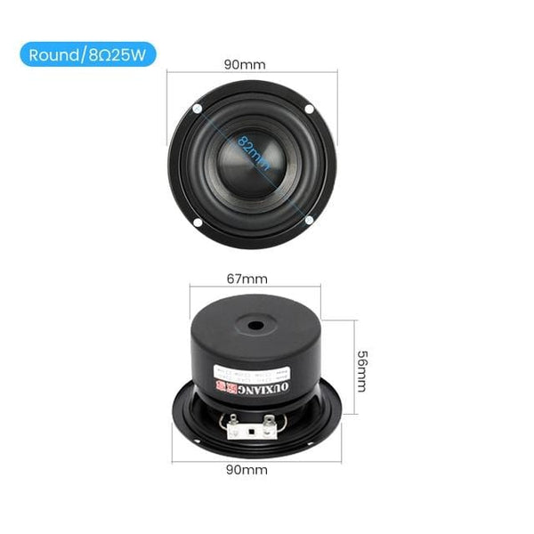Planet Gates Round 8 Ohm Speaker AIYIMA 2Pcs 3 Inch woofer Speakers Driver 4 8 Ohm 25W Audio Bass Loudspeaker DIY Home Theater Sound Amplifier Speaker Unit