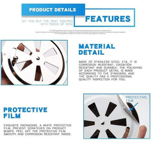 Round Air Louver Vent & Side Knob Opening Grille Cover Marine Boat RV 316 Stainless Steel Ventilation Louvered Vent 5inch