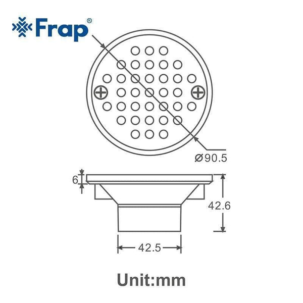 Planet Gates Round Antique Brass Waste Floor Drain Shower Square Bathroom Floor Drain Bathroom Shower Floor Drain Y38096 (Y38096)