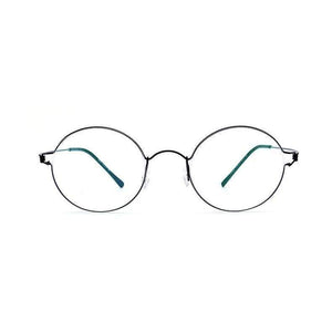Planet Gates Round black Screwless Eyewear Prescription Eyeglasses Women Ultralight Round Myopia Optical Denmark Korean Glasses Frame Men Titanium