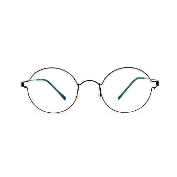 Planet Gates Round black Screwless Eyewear Prescription Eyeglasses Women Ultralight Round Myopia Optical Denmark Korean Glasses Frame Men Titanium