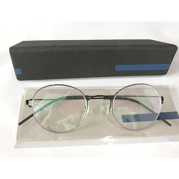 Planet Gates Round black Screwless Eyewear Prescription Eyeglasses Women Ultralight Round Myopia Optical Denmark Korean Glasses Frame Men Titanium