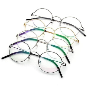 Planet Gates Round black Screwless Eyewear Prescription Eyeglasses Women Ultralight Round Myopia Optical Denmark Korean Glasses Frame Men Titanium