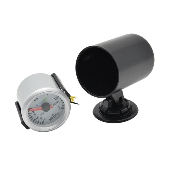 Planet Gates Round Earth 52mm Blue Light Auto Car Turbo Boost Gauge Turbin -1~2 Bar Pointer Clock Vacuumd Instrument Meter Pods Free Shipping