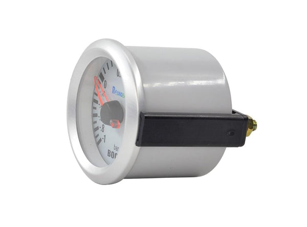 Planet Gates Round Earth 52mm Blue Light Auto Car Turbo Boost Gauge Turbin -1~2 Bar Pointer Clock Vacuumd Instrument Meter Pods Free Shipping