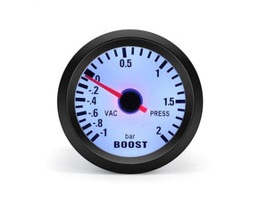 Planet Gates Round Earth 52mm Blue Light Auto Car Turbo Boost Gauge Turbin -1~2 Bar Pointer Clock Vacuumd Instrument Meter Pods Free Shipping