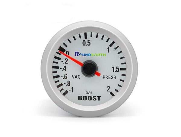 Planet Gates Round Earth 52mm Blue Light Auto Car Turbo Boost Gauge Turbin -1~2 Bar Pointer Clock Vacuumd Instrument Meter Pods Free Shipping
