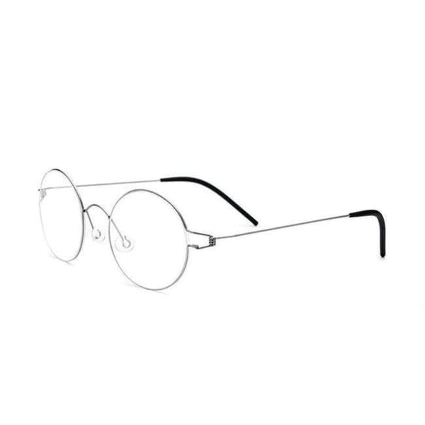 Planet Gates Round gun Screwless Eyewear Prescription Eyeglasses Women Ultralight Round Myopia Optical Denmark Korean Glasses Frame Men Titanium