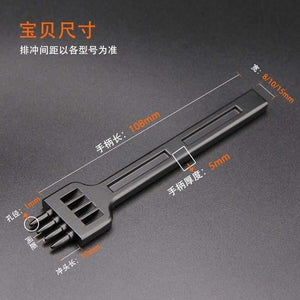 Planet Gates Round Hole Punch Row Prong Stitching Cutter Tool Hand Sewing Hole Leather Craft Tools Spacing Cutting 4mm 5mm 6mm 2/4/6 Holes