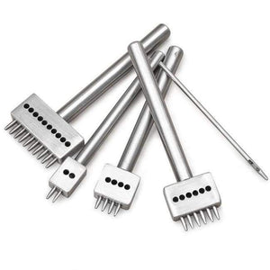 Planet Gates Round hole tool Set Leather Tool Set Carving Punching Hole Cutting Knife Manual Suture Needle Gas Eyes Burnish Peeling Edge Process for Leather Belt