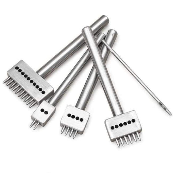 Planet Gates Round hole tool Set Leather Tool Set Carving Punching Hole Cutting Knife Manual Suture Needle Gas Eyes Burnish Peeling Edge Process for Leather Belt