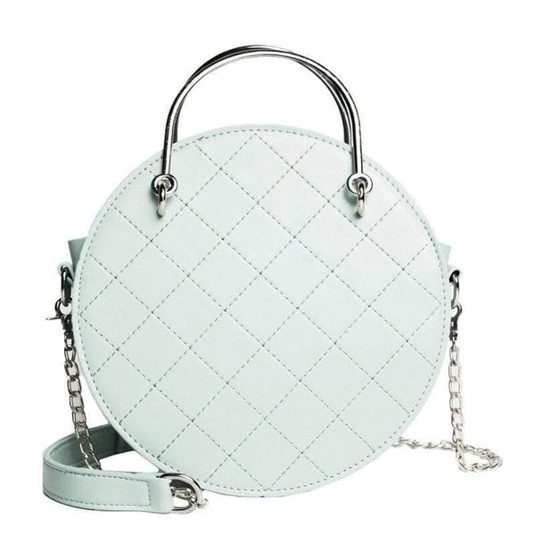 Round Ladies Hand bag Leather Luxury Handbags Women Bags Designer Chain Style Women Messenger