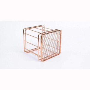 Planet Gates Round Metal Hollowed out Pen Holder Box Case Organizer Home Desk Stationery Decor Office School Desk Accessories Supplies